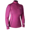 Woof Wear Women's Performance Quarter Zip Riding Shirt - Berry