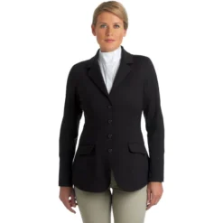 Ovation Women's Destiny 4 Button Show Coat - Black