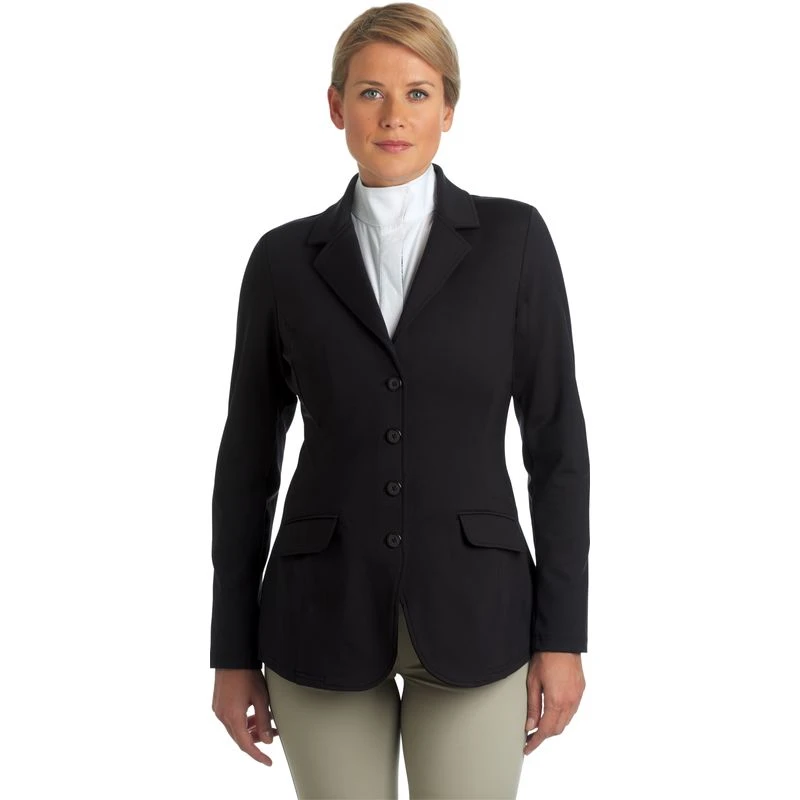 Ovation Women's Destiny 4 Button Show Coat - Black 1 Ovation Women's Destiny 4 Button Show Coat - Black
