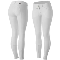 Horze Kids' Grand Prix Full Seat Breeches - White
