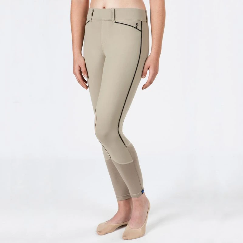 Irideon Women's Hampshire Knee Patch Tights - Classic Tan/Black 1 Irideon Women's Hampshire Knee Patch Tights - Classic Tan/Black