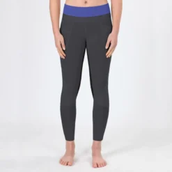 Irideon Kids' Synergy Full Seat Tights - Graphite/Ultra Violet