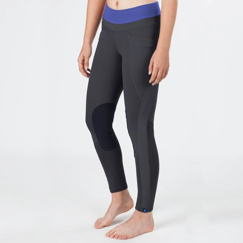 Irideon Kids' Synergy Knee Patch Tights - Graphite/Ultra Violet 1 Irideon Kids' Synergy Knee Patch Tights - Graphite/Ultra Violet