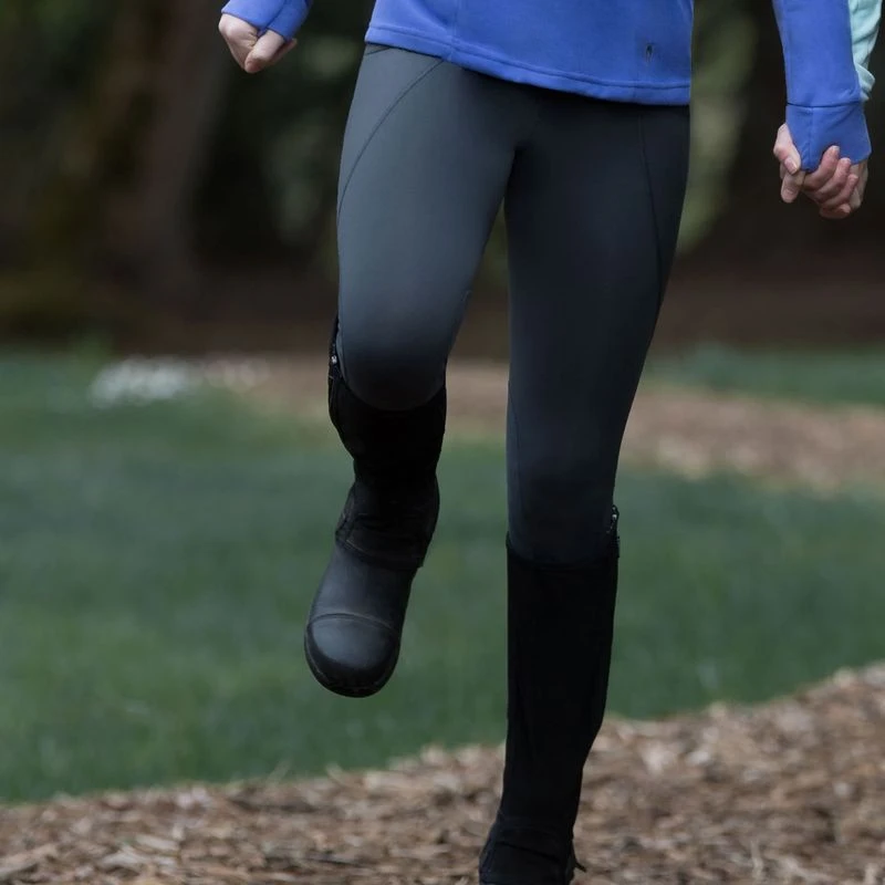 Irideon Kids' Synergy Knee Patch Tights - Graphite/Ultra Violet 2 Irideon Kids' Synergy Knee Patch Tights - Graphite/Ultra Violet - Image 2