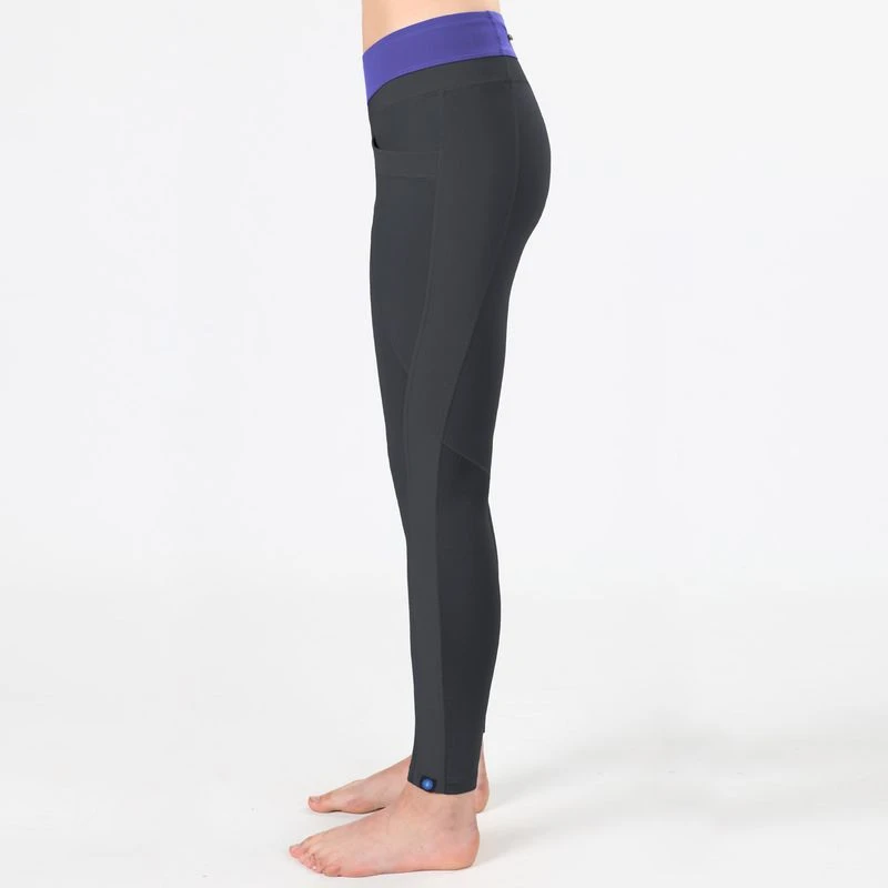 Irideon Kids' Synergy Knee Patch Tights - Graphite/Ultra Violet 3 Irideon Kids' Synergy Knee Patch Tights - Graphite/Ultra Violet - Image 3