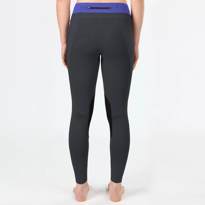 Irideon Kids' Synergy Knee Patch Tights - Graphite/Ultra Violet 4 Irideon Kids' Synergy Knee Patch Tights - Graphite/Ultra Violet - Image 4