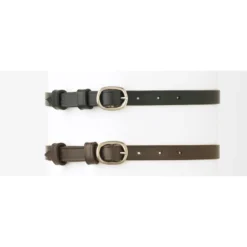 Camelot Round Buckle Spur Straps - Black