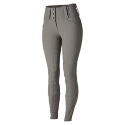Horze Women's Desiree High Waist Full Seat Breeches - Steel Grey -Ovation || Dublin Officials 350106 800 800