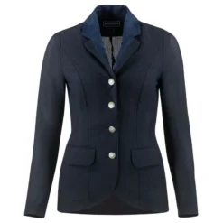 B Vertigo Women's Gabrielle Mesh Show Jacket - Navy Dark Blue -Ovation || Dublin Officials 379928 800 800