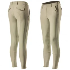 Horze Men's Grand Prix Knee Patch Breeches - Tan