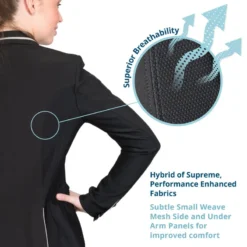 Ovation Women's Elegance Hybrid Euro Show Coat - Black 5 Ovation Women's Elegance Hybrid Euro Show Coat - Black -Ovation || Dublin Officials 393851 800 800