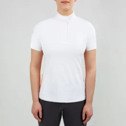 Irideon Women's Ciara Short Sleeve IceFil Show Shirt - White/Radiant Peach