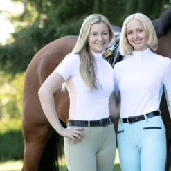 Irideon Women's Ciara Short Sleeve IceFil Show Shirt - White/Radiant Peach 5 Irideon Women's Ciara Short Sleeve IceFil Show Shirt - White/Radiant Peach -Ovation || Dublin Officials 399292 800 800