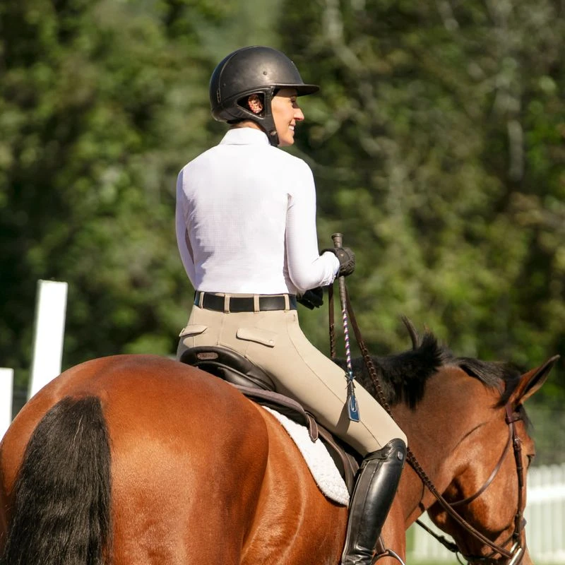 Irideon Women's Camber Knee Patch Breeches - Classic Tan 2 Irideon Women's Camber Knee Patch Breeches - Classic Tan - Image 2