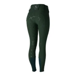 Horze Women's Desiree High Waist Full Seat Breeches - Mountain View Green -Ovation || Dublin Officials 415103 800 800
