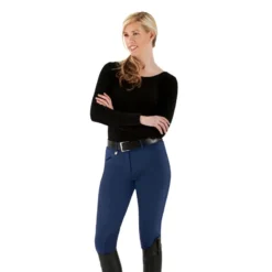 Romfh Women's Champion Knee Patch Euroseat - Navy