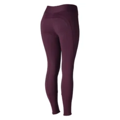 Horze Women's Active Winter Full Seat Tights - Eggplant Dark Purple -Ovation || Dublin Officials 452737 800 800
