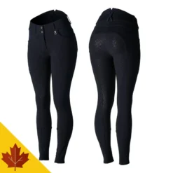 Horze Women's Limited Edition Eva Full Seat High Waist Breeches - Dark Navy