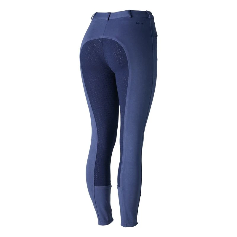 Horze Women's Active Full Seat Breeches - Coastal Fjord Blue/Patriot Blue 5 Horze Women's Active Full Seat Breeches - Coastal Fjord Blue/Patriot Blue - Image 5