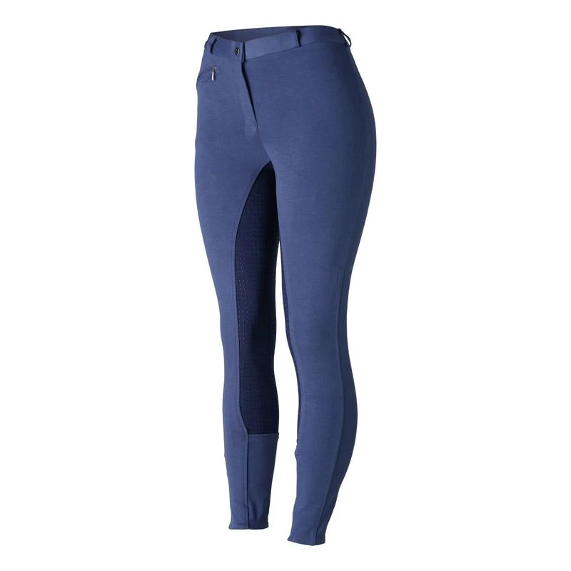 Horze Women's Active Full Seat Breeches - Coastal Fjord Blue/Patriot Blue 6 Horze Women's Active Full Seat Breeches - Coastal Fjord Blue/Patriot Blue - Image 6