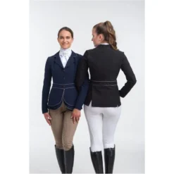 Cavalliera Women's Venice Show Jacket - Navy Blue/Grey -Ovation || Dublin Officials 455463 800 800