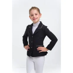 Cavalliera Kids' Crystal Purity Show Jacket - Black