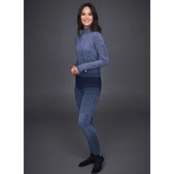 Mountain Horse Women's Tindra Tech Top - Navy Melange -Ovation || Dublin Officials 462199 800 800