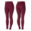 Horze Women's Roselina Full Seat Tights W/Crystal Details - Poppy Red