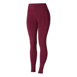 Horze Women's Roselina Full Seat Tights W/Crystal Details - Poppy Red -Ovation || Dublin Officials 476130 800 800