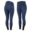 Horze Women's Queenie Silicone Full Seat Riding Breeches W/Crystals - Imperial Dark Blue