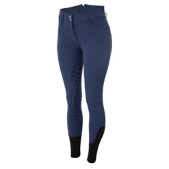 Horze Women's Queenie Silicone Full Seat Riding Breeches W/Crystals - Imperial Dark Blue -Ovation || Dublin Officials 476945 800 800