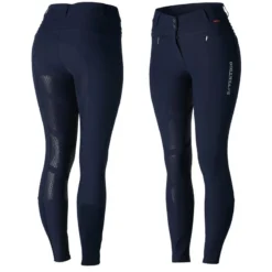 B Vertigo Women's Drea Silicone Full Seat Breeches - Dark Navy