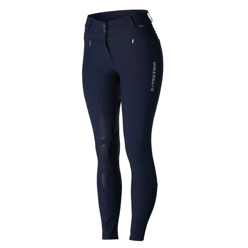B Vertigo Women's Drea Silicone Full Seat Breeches - Dark Navy 4 B Vertigo Women's Drea Silicone Full Seat Breeches - Dark Navy - Image 4