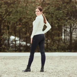 Horze Women's Roselina Full Seat Tights W/Crystal Details - Dark Dark Blue -Ovation || Dublin Officials 477575 800 800