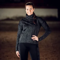 Horze Women's Ramona Technical Sweatshirt - Black -Ovation || Dublin Officials 478051 800 800