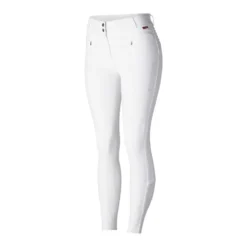 B Vertigo Women's Drea Silicon Knee Patch Breeches - White -Ovation || Dublin Officials 478223 800 800