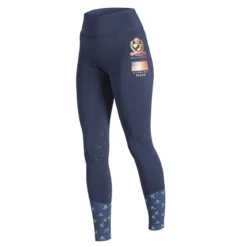 Shires Aubrion Women's Team Riding Tights - Navy