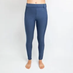 Irideon Kids' Thermasoft Knee Patch Breeches - Denim Heather