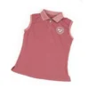 Shires Aubrion Kids' Harrow Sleeveless Polo Shirt - Dusky Pink