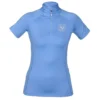 Shires Aubrion Women's Highgate Short Sleeve 1/4 Zip Shirt - Sky Blue