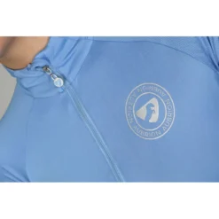 Shires Aubrion Women's Highgate Short Sleeve 1/4 Zip Shirt - Sky Blue -Ovation || Dublin Officials 514320 800 800