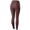 Horze Women's Andrea Slimming Knee Patch Breeches - Red Mahogany Burgundy