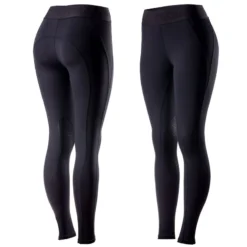 Horze Women's Madison Silicone Grip Knee Patch Tights - Dark Navy
