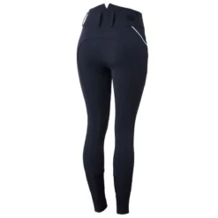 Horze Women's Della Knee Patch Breeches - Dark Navy