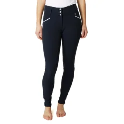 Horze Women's Della Knee Patch Breeches - Dark Navy -Ovation || Dublin Officials 530508 800 800