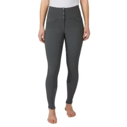 Horze Women's Desiree Full Seat Breeches - Charcoal Grey -Ovation || Dublin Officials 530616 800 800