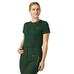 Horze Women's Tabitha Summer Tee Shirt - Mountain View Green -Ovation || Dublin Officials 531939 800 800