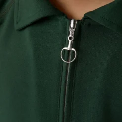 Horze Kids' Tiana Long Sleeved Polo - Mountain View Green -Ovation || Dublin Officials 532448 800 800