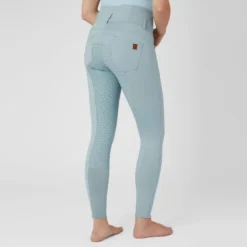 Horze Women's Tara Full Seat Breeches - Corydalis Light Blue -Ovation || Dublin Officials 541570 800 800