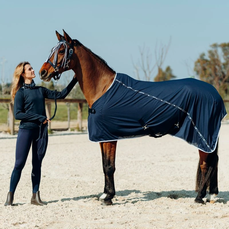 Horze Women's Tessa Full Seat Riding Tights - Peacoat Dark Blue 3 Horze Women's Tessa Full Seat Riding Tights - Peacoat Dark Blue - Image 3